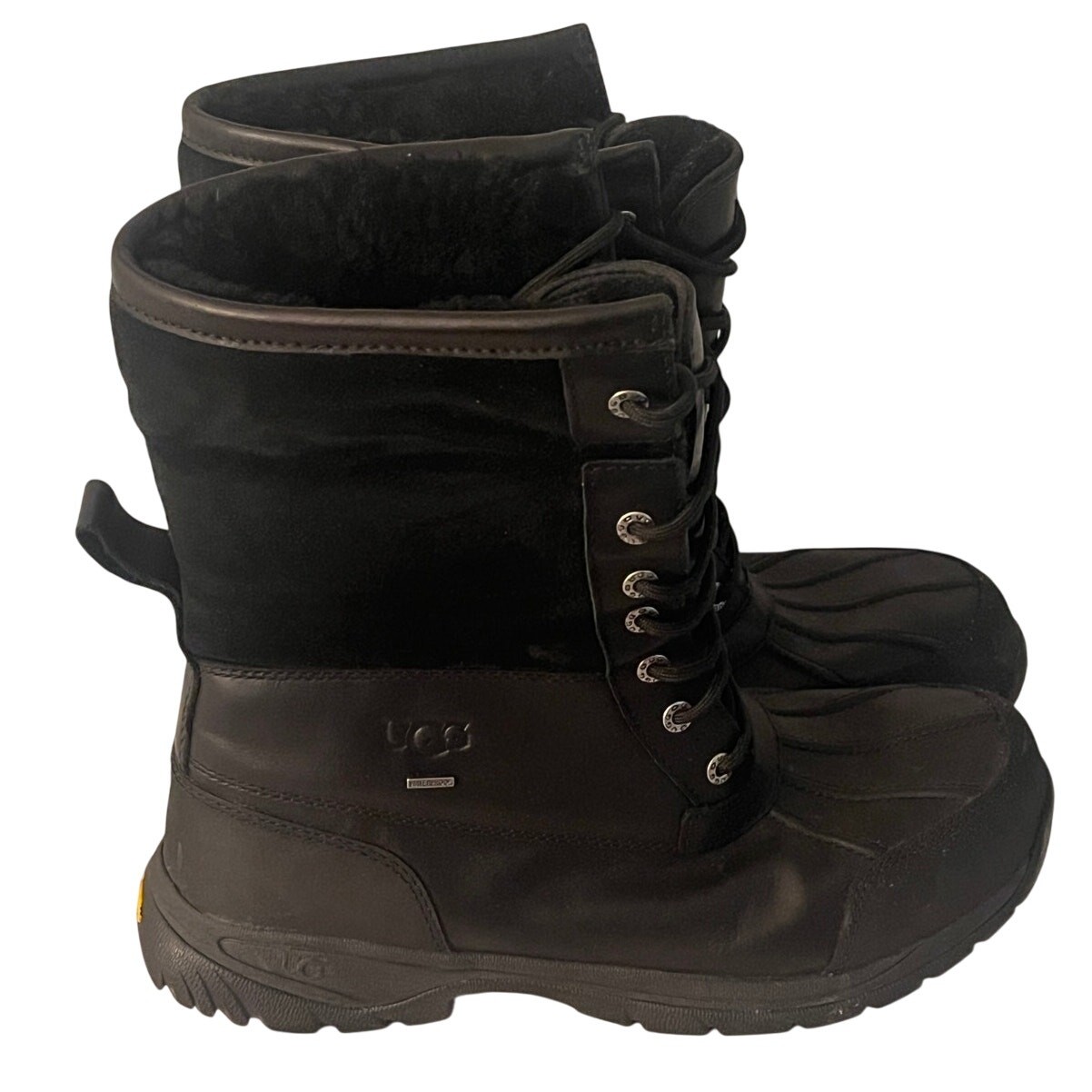 SAOLA Stivali UGG Butte 5521 stringati neri impermeabili da uomo taglia:11 suola Vibram