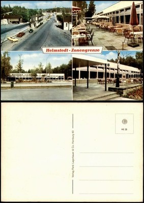 Helmstedt Zonengrenze Mehrbildkarte u.a. Express Imbiss Restaurant 1960