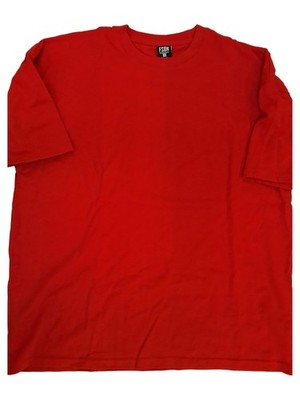 FSBN T-Shirt Herren Gr. M Rot Oversized Fit Baumwolle Basic