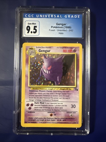 Gengar (Unlimited) graded CGC 10 for sale on eBay