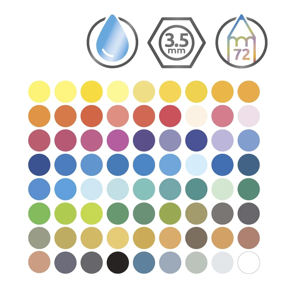 Colored Pencils, WaterColour, Water Color Pencils, Drawing, Art, Metal Tin, 7... - Image 2 of 4