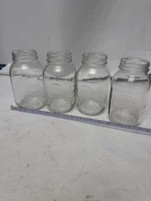 4 Quart Size Golden Harvest Mason Fruit Canning Jars