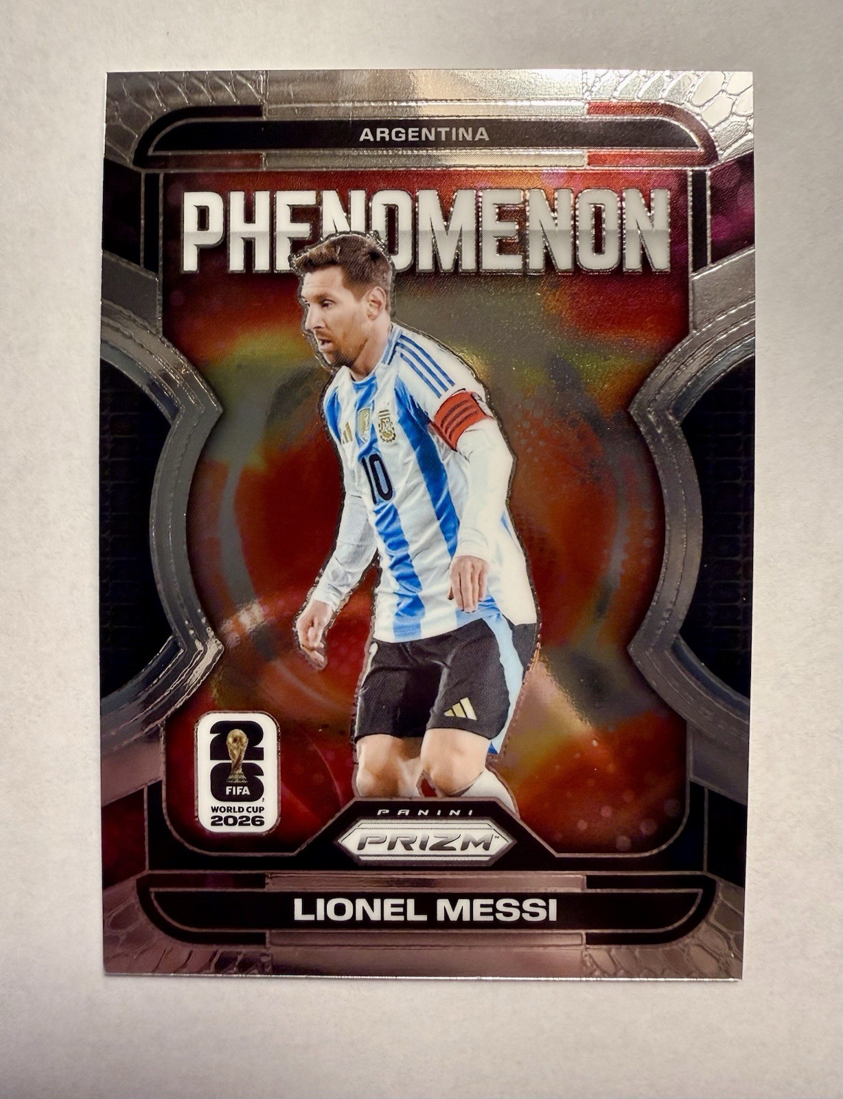 2026 Panini Prizm FIFA World Cup Phenomenon Lionel Messi #19 Argentina