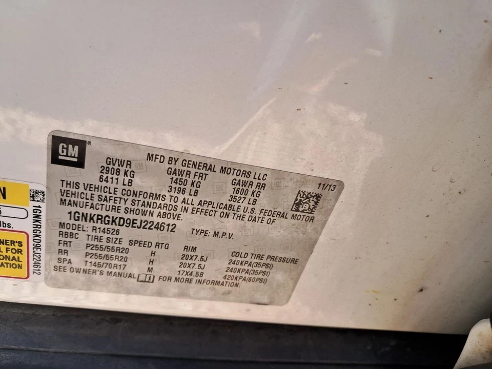 Chassis ECM Fuel Pump VIN W 4th Digit Limited Fits 13-16 IMPALA 2593981 - Image 2 of 4