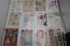 KATHY PAT STALL PAPER DOLL MAG CUTOUT LOT LENCI FREY COWBOY INDIAN