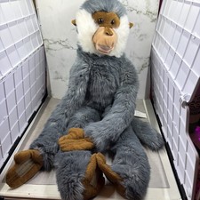 Animal Alley Gray Monkey Plush Long Arms 26 Soft Fuzzy Stuffed Animal Vintage