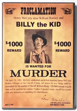 Billy the Kid Magnet 2"x3" Fridge Locker Travel Gun Old West Vintage 2 FREE SHIP