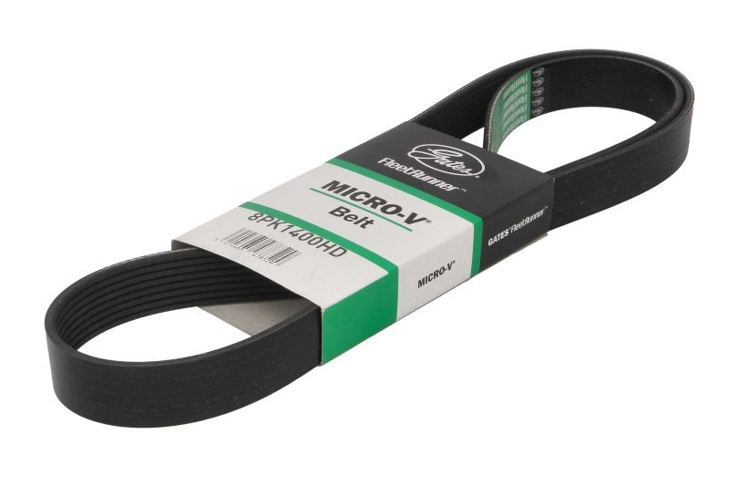Fits GATES GAT8PK1400HD V-ribbed Belt GAT8PK1400HD Multi-V-belt (8PK1400) fits: - Image 6