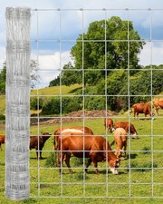 4/5/6Ft x 164/328Ft Heavy Duty Galvanized Welded Wire Fence, Farm Pasture Fence