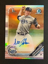 Seth Johnson 2019 Bowman Chrome 1st Refractor Auto /499 Rays 