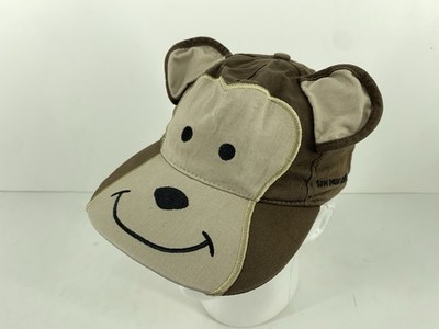 Monkey Cap San Diego Zoo Safari Park Baseball Hat Ear Stick Out Smile Chimp Kids