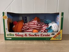 VINTAGE Sesame Street "Sing & Snore Ernie"  1996 Jim Henson By Tyco New Boxed