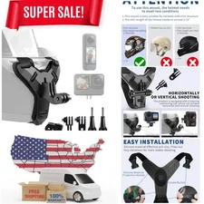 Helmet Camera Mount for GoPro & Insta360 | Secure, Easy Snap-On Design