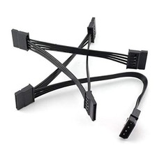 MEETOOT IDE to SATA Power Cable - 4 Pin to 15 Pin Adapter Converter for PC