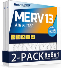 8 8 1 MERV 13 Furnace Air Filters - Hvac/Furnace AC Filter Replacement Actual S