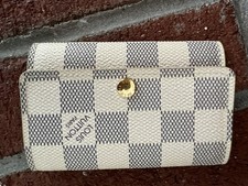 Auth LOUIS VUITTON Excellent Condition Damier Azur Multicles 6 Key Case