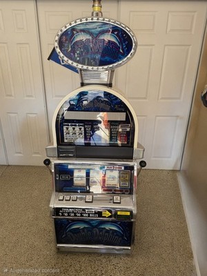 IGT Double Dolphins Free Play Slot Machine, Super Rare