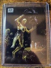 2025 Topps Star Wars Galaxy Chrome Protocol Droid #10 Darth Vader C-3PO