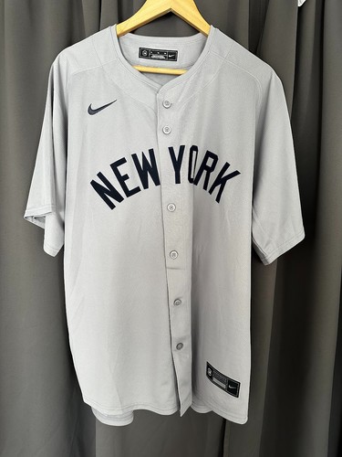 Nike Aaron Judge #99 New York Yankees Road Limited Jersey Gray Men's XL MLB