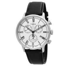Timex Waterbury Classic Chronograph Quartz White Dial Men's Watch TW2U88100