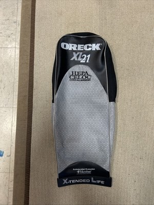 Oreck Xl21 Cloth Zipper Outer Bag. Used with Bag Clip. Good Condition