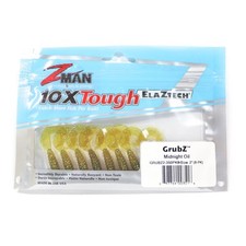 Zman Soft Lure GrubZ 2 Inch 8/Pack Midnight Oil (3516)
