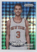 2014-15 Panini Prizm Blue & Green Mosaic Prizm Jose Calderon #16 1a9