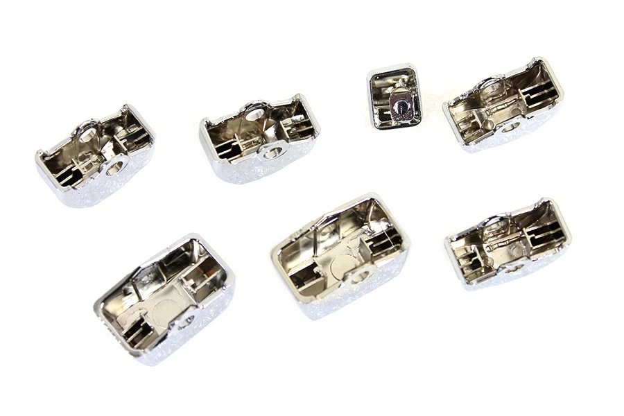 手把开关帽套装铬合金适合哈雷戴维森 — 第 3/3 张图片