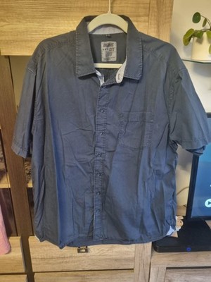dunkelblaues Kurzarm-Hemd von Luciano Größe 3XL