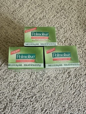 Palmolive Classic Scent Bar Soap 3.2 oz  Lot Of 3 (9 Bars) New Discontinued