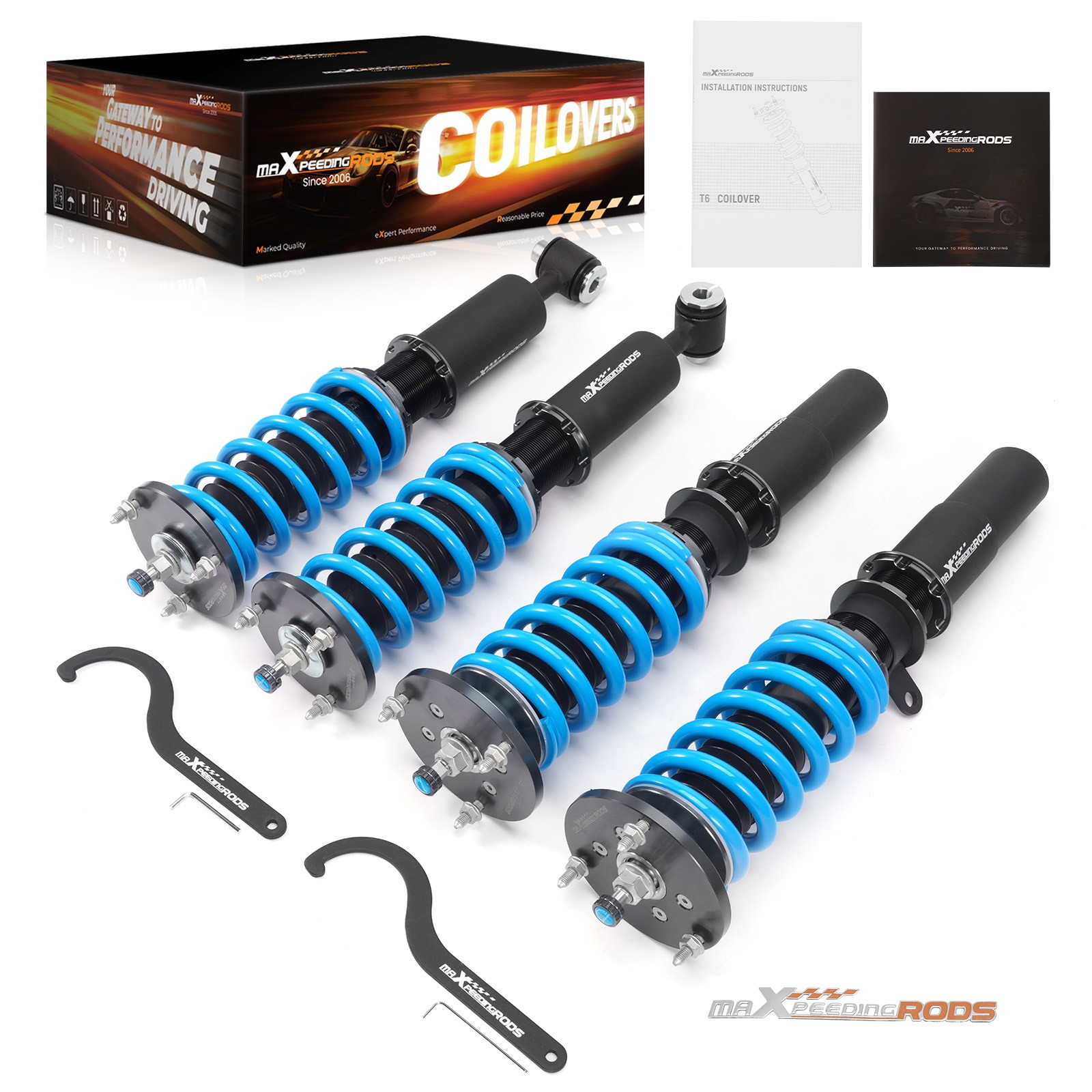 T6 Coilovers For BMW 5 Series E60 2004-10 AWD 525xi 530xi 528xi 535xi