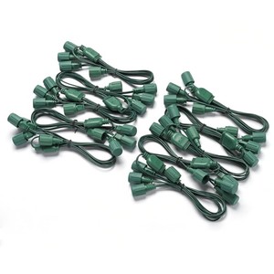 DELight 2.5Ft Extension Cord Y-Splitter 3 Way Waterproof IP65 Connector 10 Pack