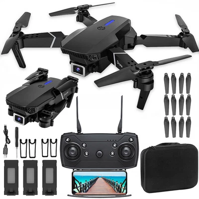 Mini Drone with Camera for Kids Adults 4K HD FPV Foldable RC Quadcopter 360°Flip