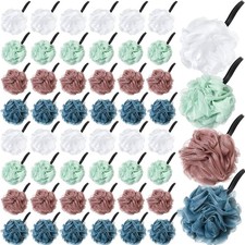 48 Pack 50g Bath Sponge Shower Loofahs Bulk Body Exfoliating Mesh Pouf