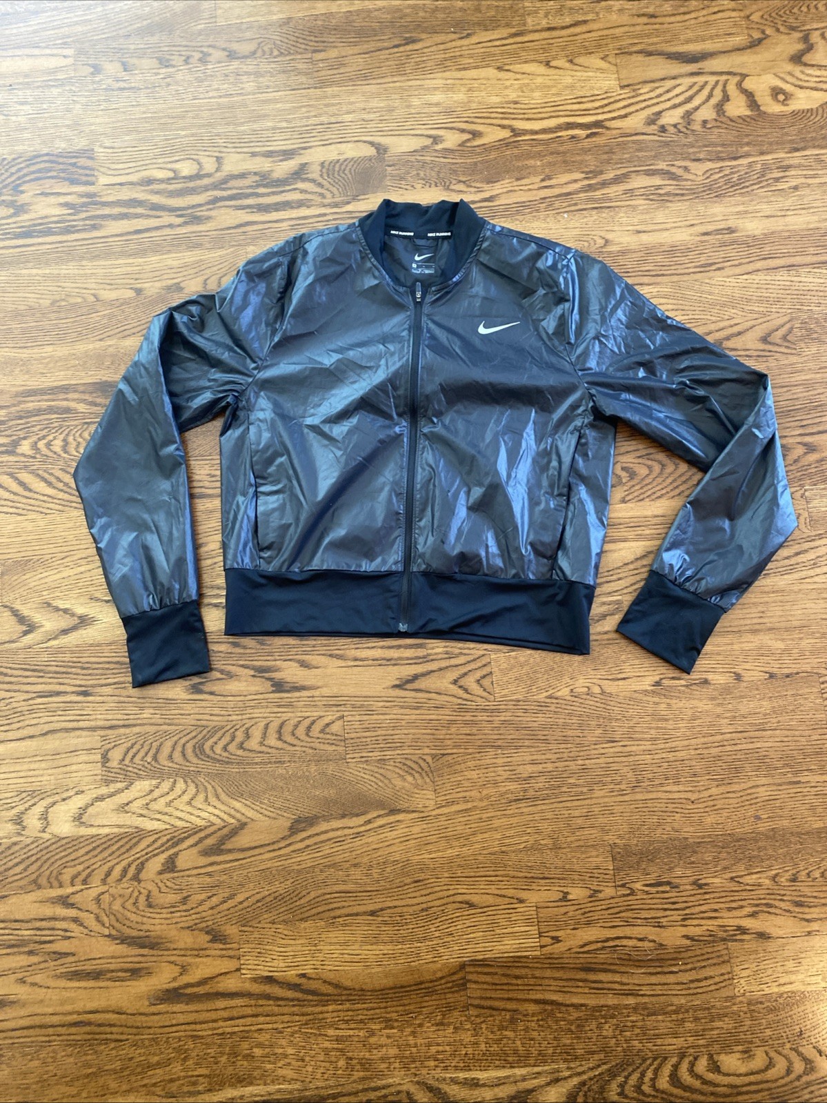 SACAI X NIKE Nike Just Do It Giacca Donna Running Leggera Nera NUOVA Tg M