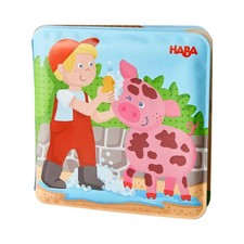 HABA Magic Color Changing Bath Book: Animal Wash Day, Bath Toys for Toddlers,