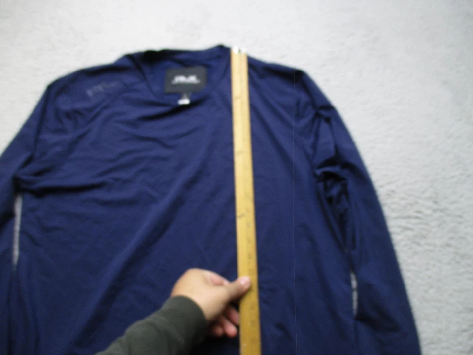 Camisa RLX Ralph Lauren Para Hombres Grande Azul Manga Larga Rendimiento Top Atlético Foto 4 de 4