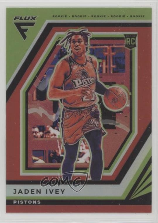 2022-23 Panini Flux Rookies Red Prizm Jaden Ivey #214 Rookie RC 0nr3