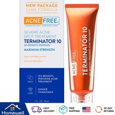 Terminator 10 Maximum Strength Acne Spot Treatment - 10 Benzoyl Peroxide Cream