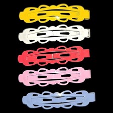 Set of 5 Vintage Goody Brand Snap Clip Hair Barrettes