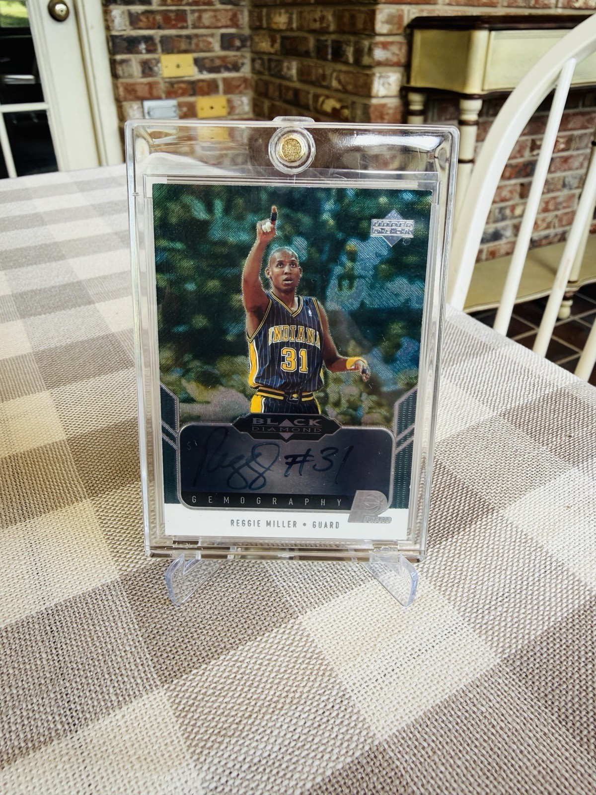 Reggie Miller #GEM-RM 2004-05 Upper Deck Black Diamond Basketball GemoGRAPHy