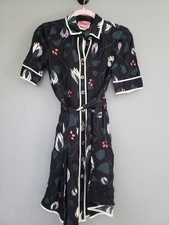 NEVER WORN SIZE 2 Kate Spade DECO Floral Bloom Button Up Shirt Dress Collar Fall