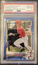 2021 Bowman Chrome Draft Sapphire Edition - Aaron Zavala #BDC-101 (RC)