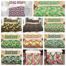 3D Fruit Leaves Flower Pattern Colorful Quilt Cover Duvet Cover Comforter set