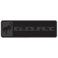 Ford Racing G.o.a.t. Emblem Black On Black Bronco 21-26