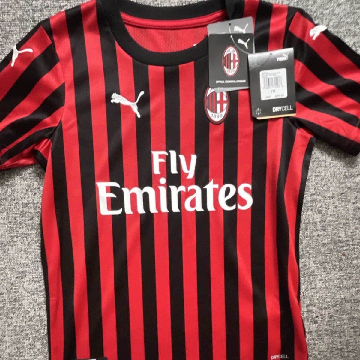 AC Milan ユニホーム　 M 赤黒　タグ付　レドンド　No.5 PUMA AC Milan Soccer Jersey YM Boys Red Black Official Licensed | eBay
