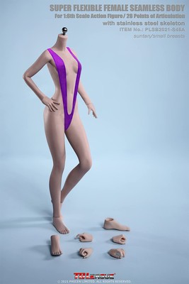Tbleague Mädchen Body 1/6 super weich nahtlos weiß Haut S44 S44A und Weizenhaut S4