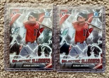 Roman Anthony 2026 Bowman Chrome Electric Sluggers (2) Base & Mojo RC Red Sox