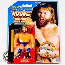 WWF Hasbro Hacksaw Jim Duggan 1990 serie 2 personaggio US MOC NUOVO IMBALLO ORIGINALE