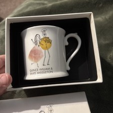 Harvey Nichols QUINCE WILLIAM & SKATE MIDDLETON Wedding Foodmarket Mug BOXED NEW